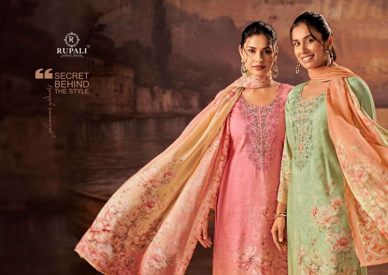 RUPALI FASHION NOOR COTTON SILK PRINTED PARTYWEAR SUIT WHOLESALER BEST RATE 