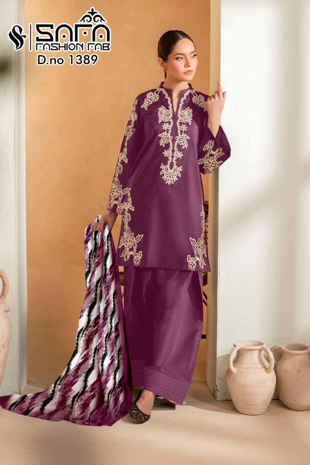 SAFA FASHION FAB 1389 DESIGNER CIGERETTE PANT COLLECTION BEST RATE DEALER 