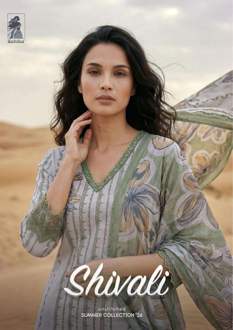 SAHIBA SHIVALI COTTON LAWN DIGITAL PRINTED SALWER KAMEEZ BEST RATE 