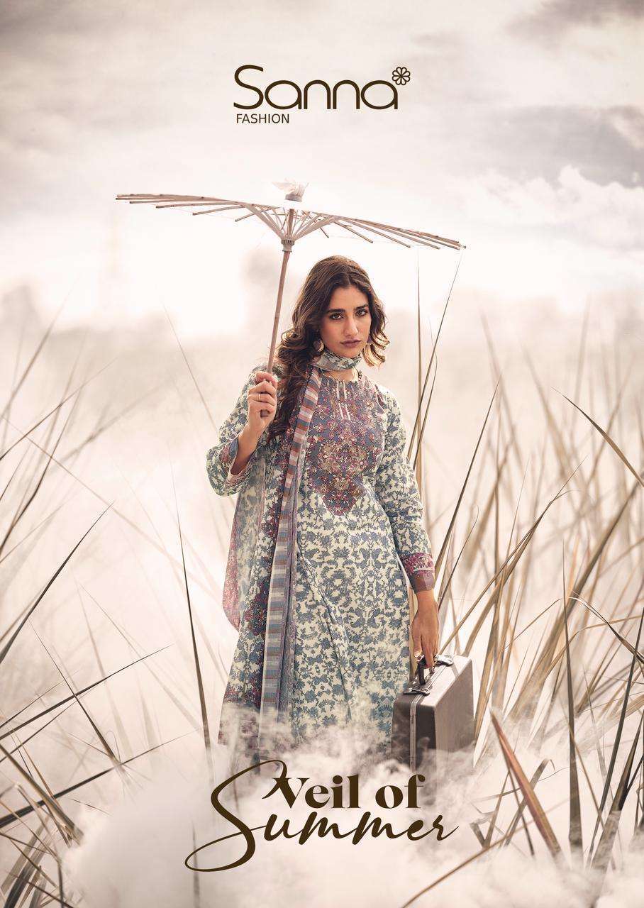 SANNA FASHION VEIL OF SUMMER COTTON SALWER KAMEEZ SUIT WHOLESALER BEST RATE 2026