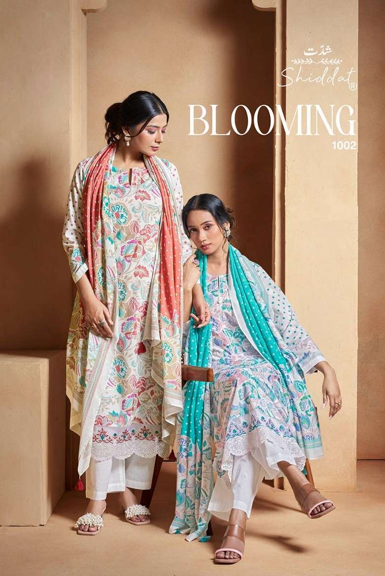 SHIDDAT BLOOMING CAMBRIC FANCY EMBROIDERD SUIT WHOLESALER BEST RATE DEALER 