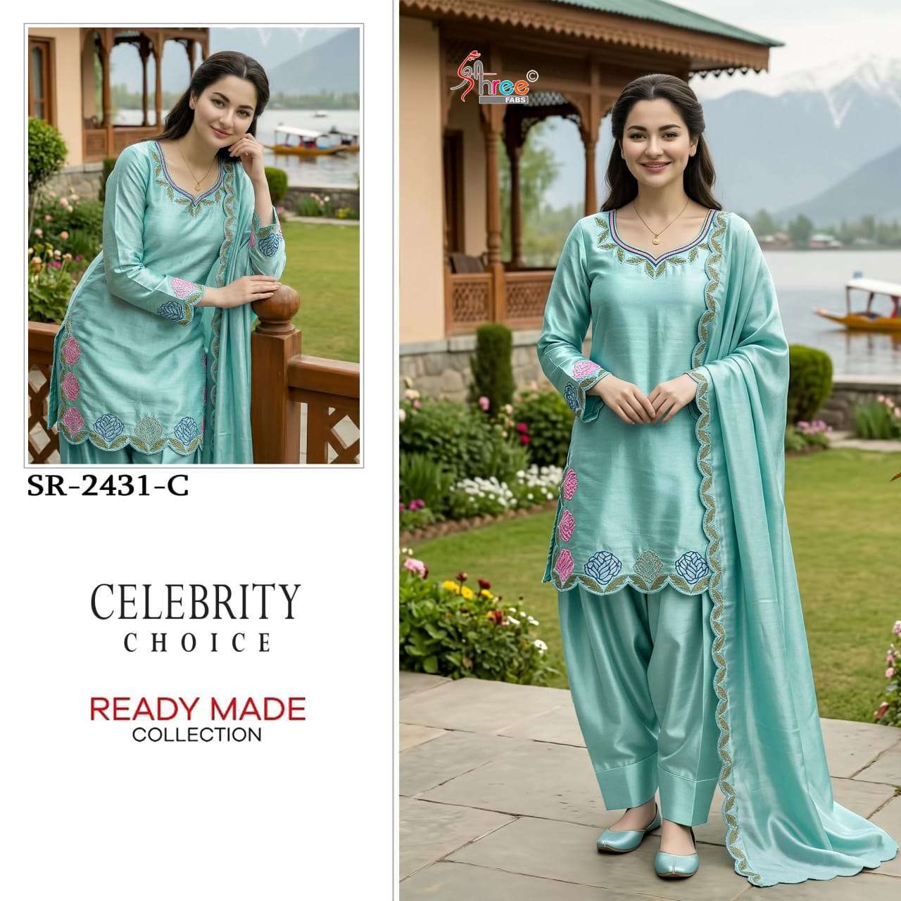 SHREE FAB 2431 VISCOSE SATIN READYMADE SUIT WHOLESALER BEST RATE 2026