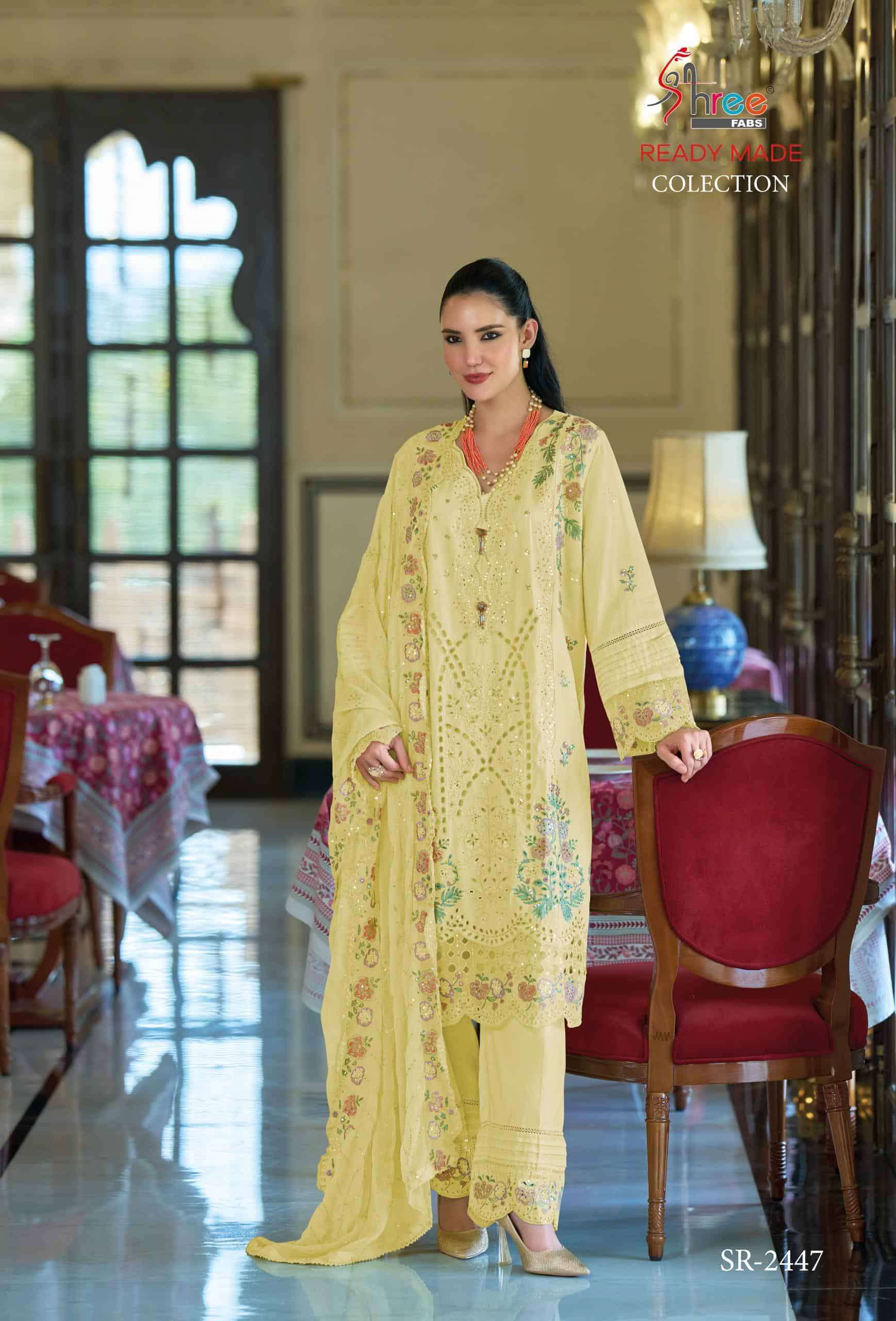 SHREE FAB 2447 CAMBRIC COTTON READYMADE SALWER KAMEEZ BEST RATE 2026