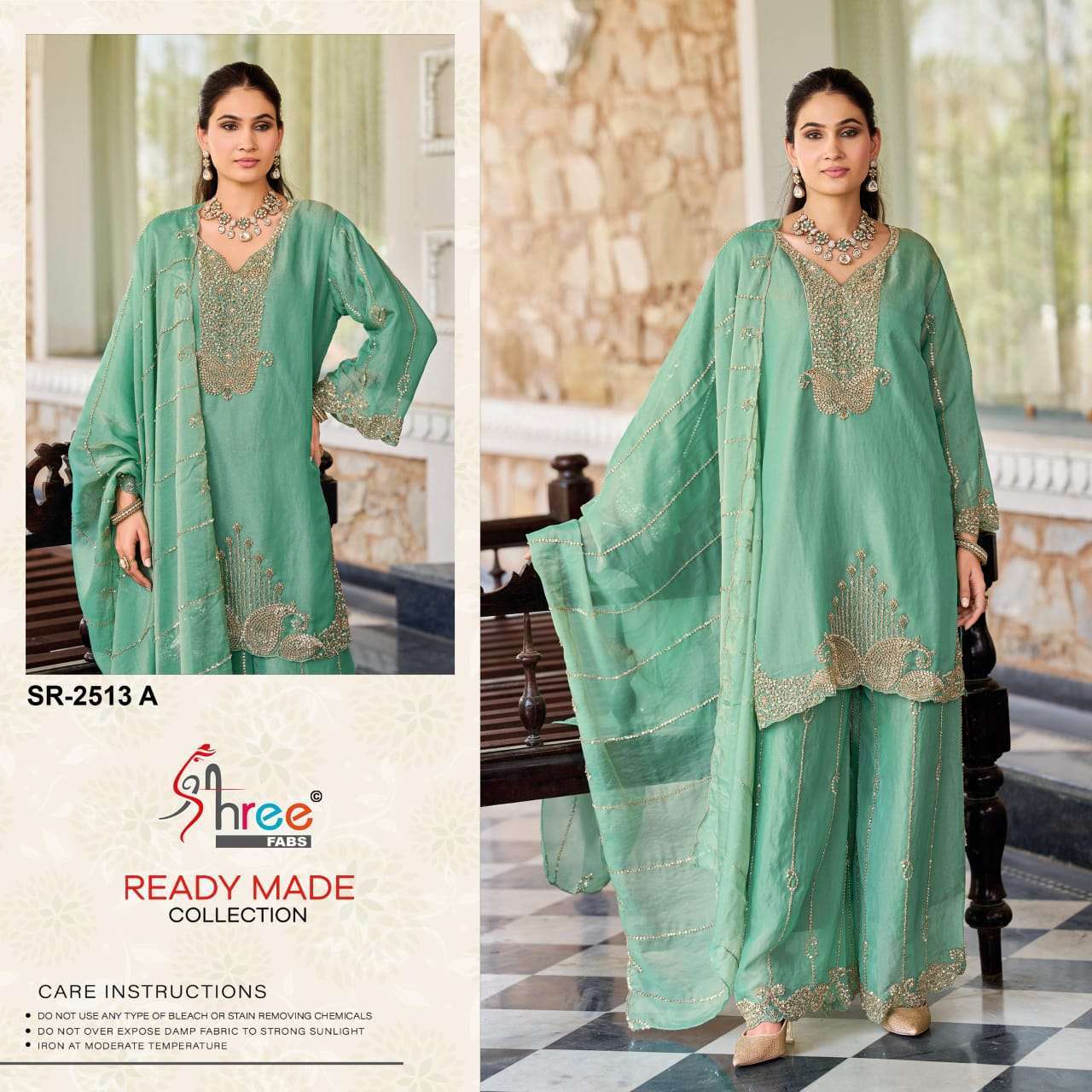 SHREE FAB 2513 COLORS CHIFFON BEADS WORK READYMADE SALWER KAMEEZ BEST RATE 2026