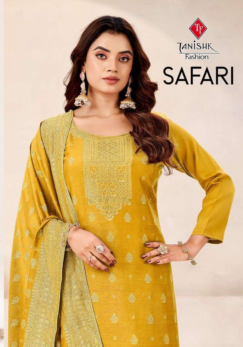 TANIKSH SAFARI MUSLIN JACQUARD SALWER KAMEEZ BEST RATE DEALER 