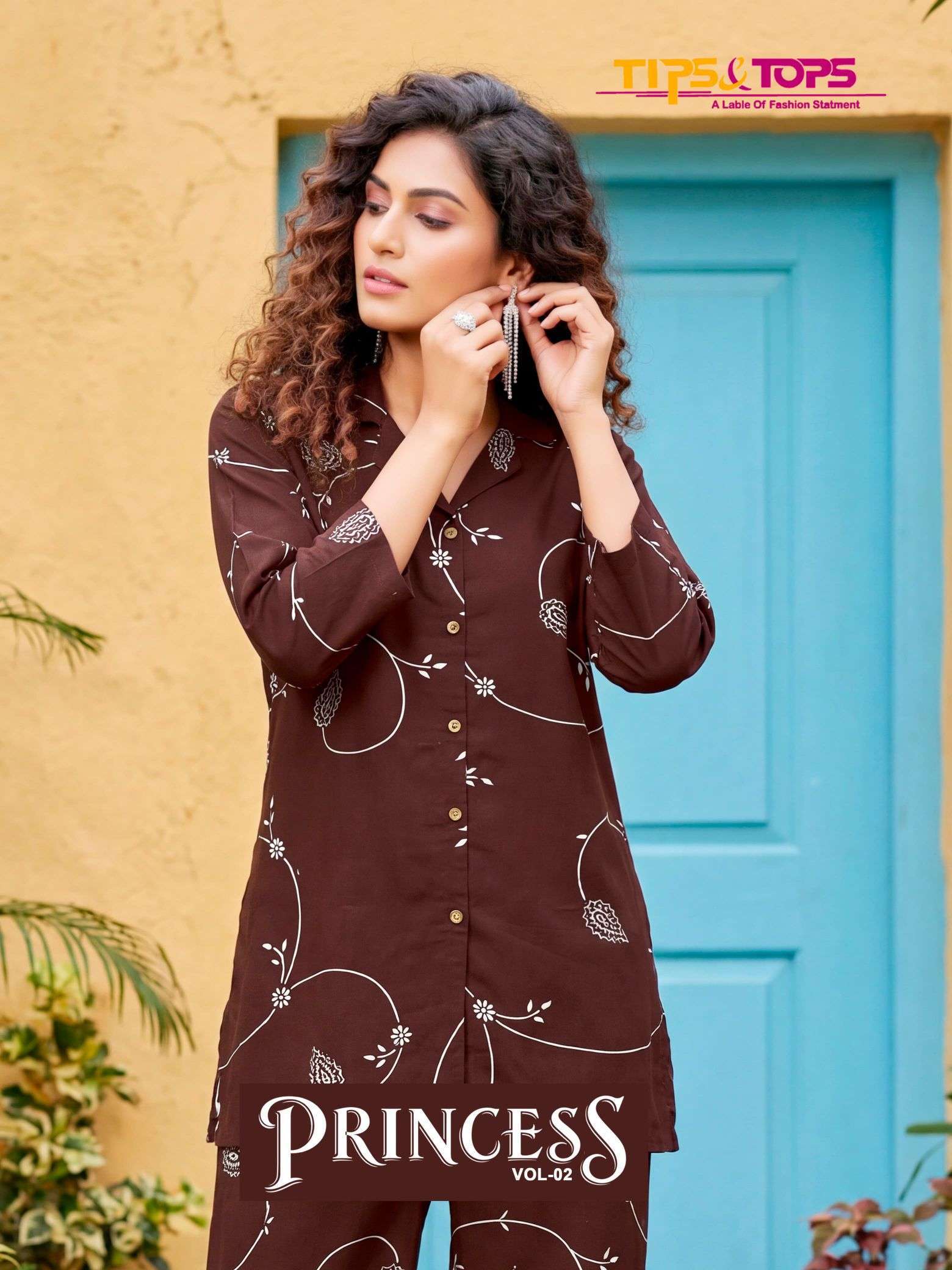 TIPS AND TOPS PRINCESS VOL 2 RAYON CORD SET WHOLESALER BEST RATE 