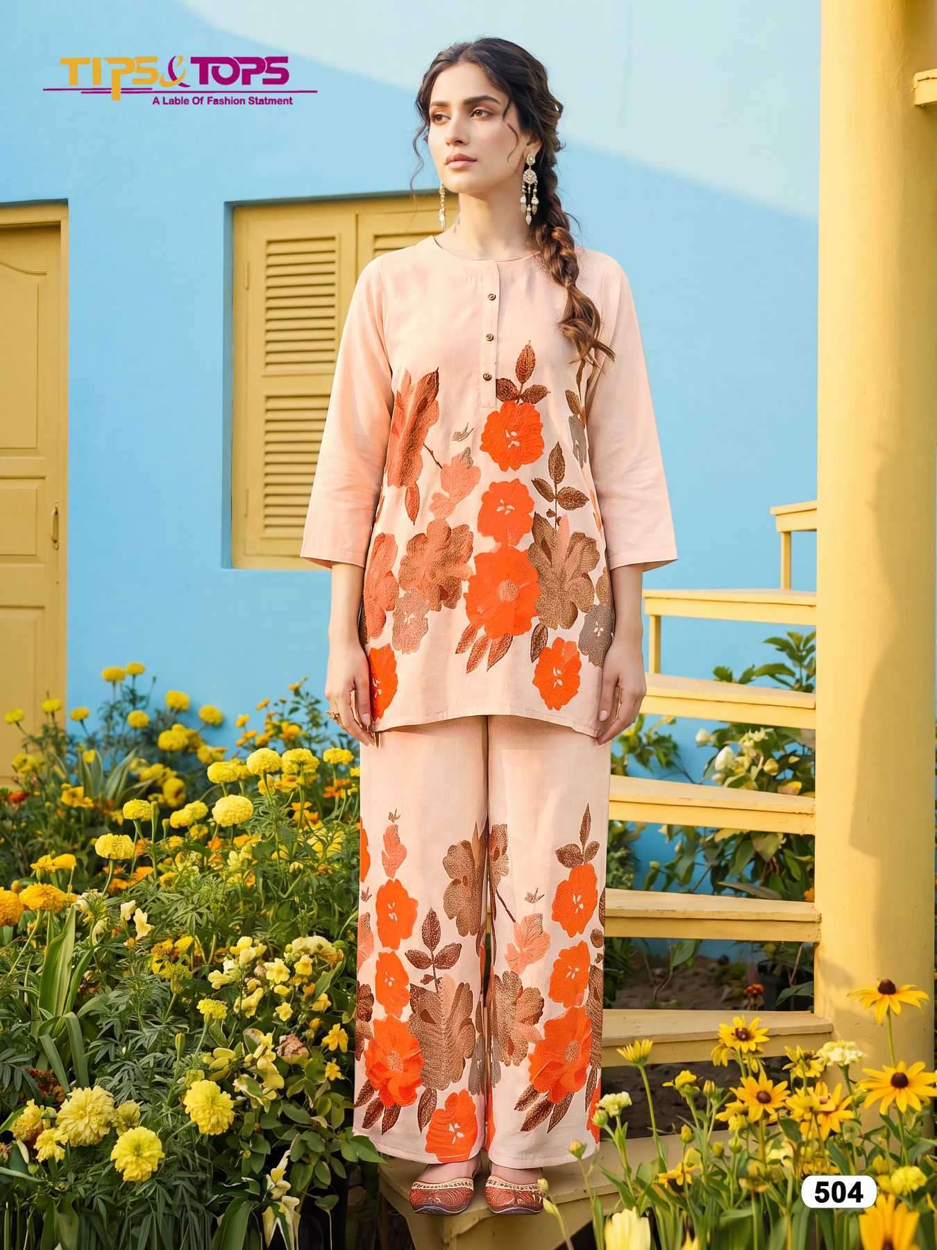 TIPS AND TOPS SUMMER BEAUTY VOL 5 RAYON CORD SET EXPORTER 2026