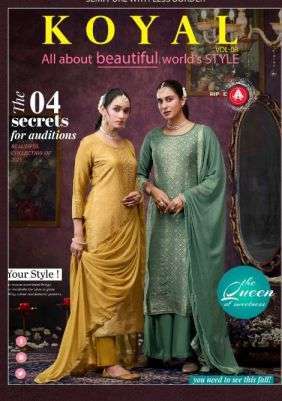 TRIPLE AAA KOYAL VOL 8 DESIGNER MUSLIN JACQUARD SUIT WHOLESALER 