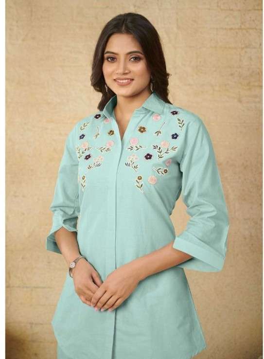 VAMIKA VICTORIA SUMMER WEAR CAMBRIC COTTON CORD SET WHOLESALER BEST RATE 