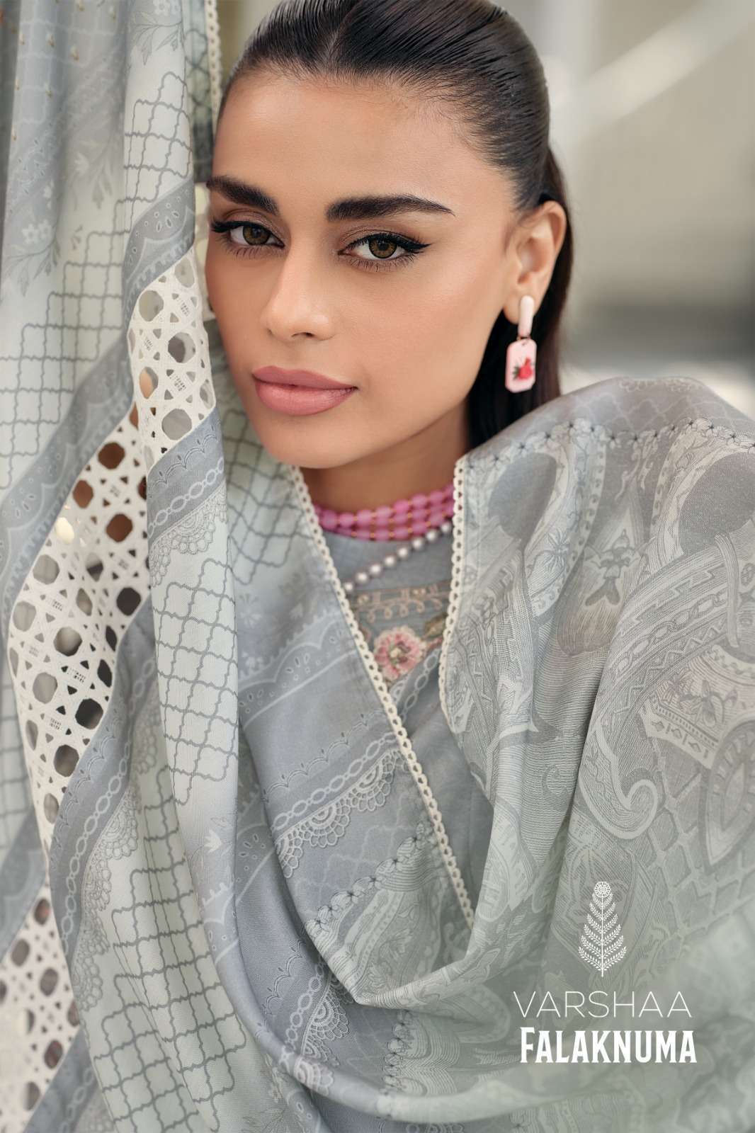 VARSHA FASHION FALAKNUMA VISCSOSE MUSLIN PRINTED SALWER KAMEEZ SUIT WHOLESALER BEST RATE 