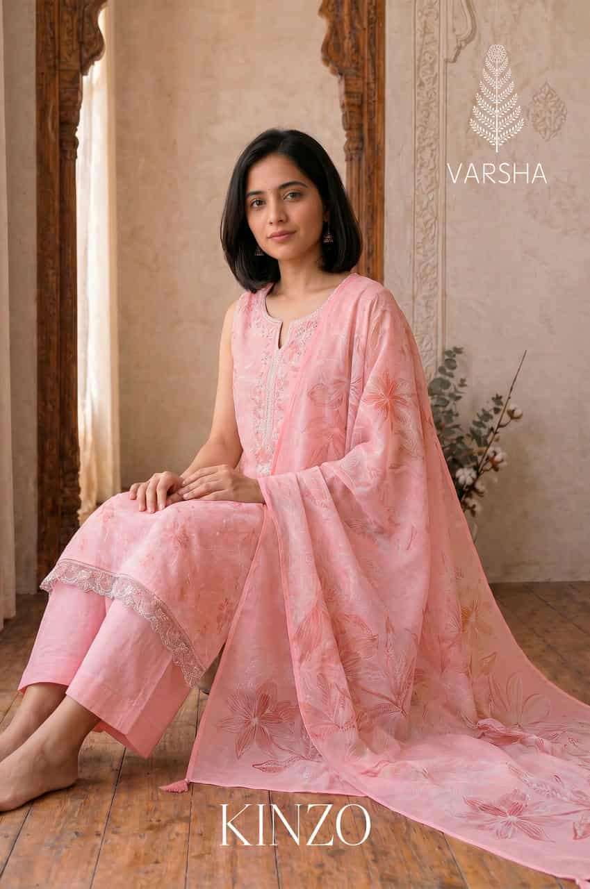 VARSHA FASHION KINZO COTTON LINEN SUMMER WEAR COLLECTION WHOLESALER 