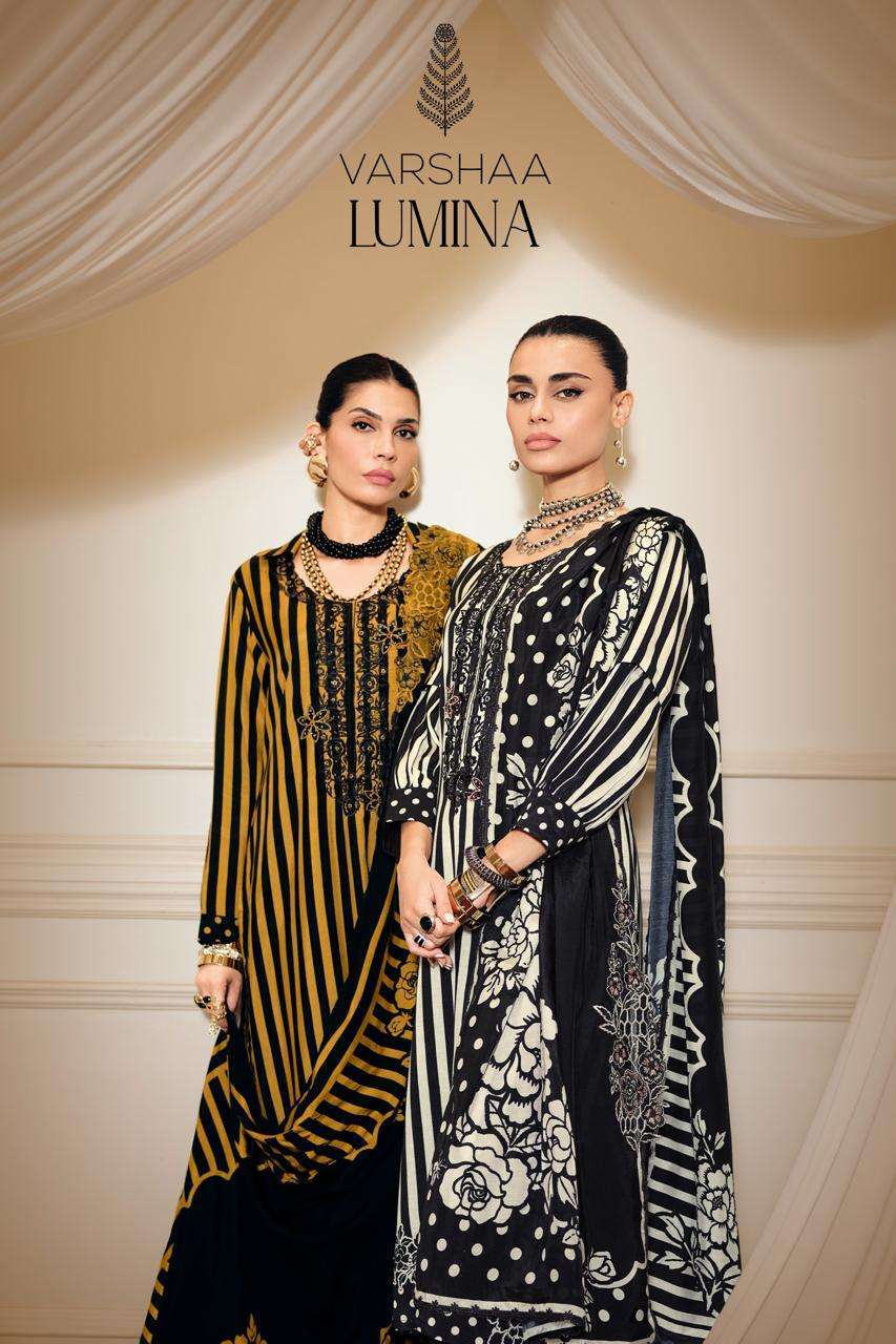 VARSHA FASHION LUMINA VISCOSE MUSLIN SALWER KAMEEZ BEST RATE DEALER 