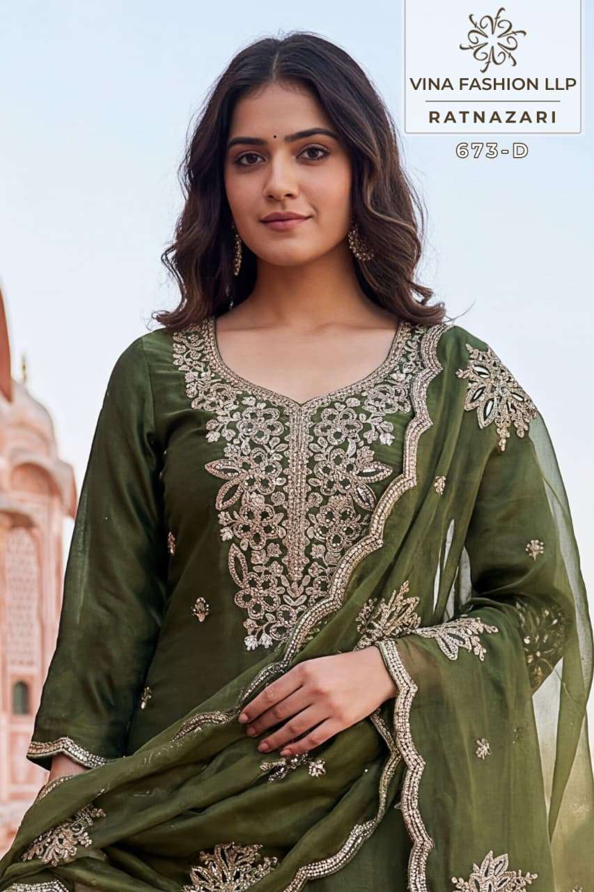 VINAY FASHION RATNAZARI HEAVY EMBROIDERY GOLD SILK SALWER KAMEEZ BEST RATE 