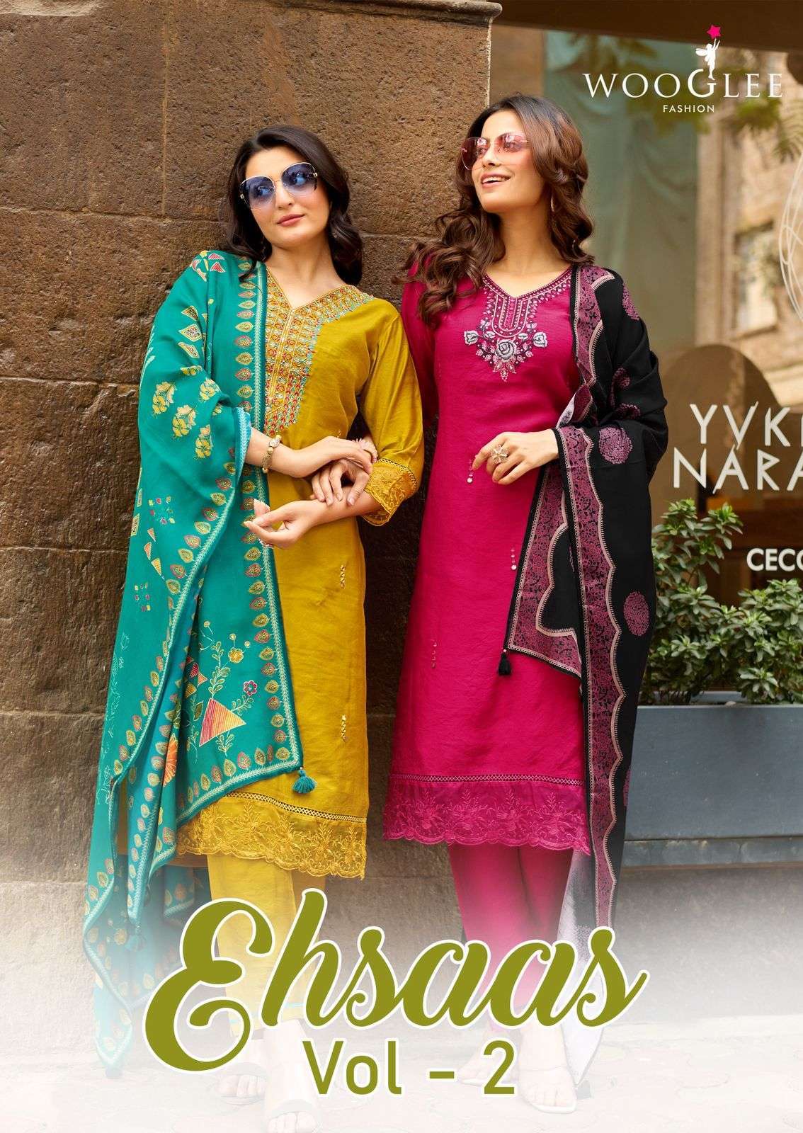WOOGLEE EHSAAS VOL 2 VISCOSE DESIGNER THREE PCS SET WHOLESALER 2026