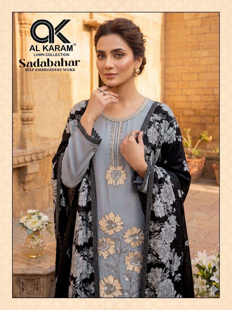AL KARAM SADABAHAR FANCY RAYON LADIES DRESS WHOLESALER BEST RATE DEALER 