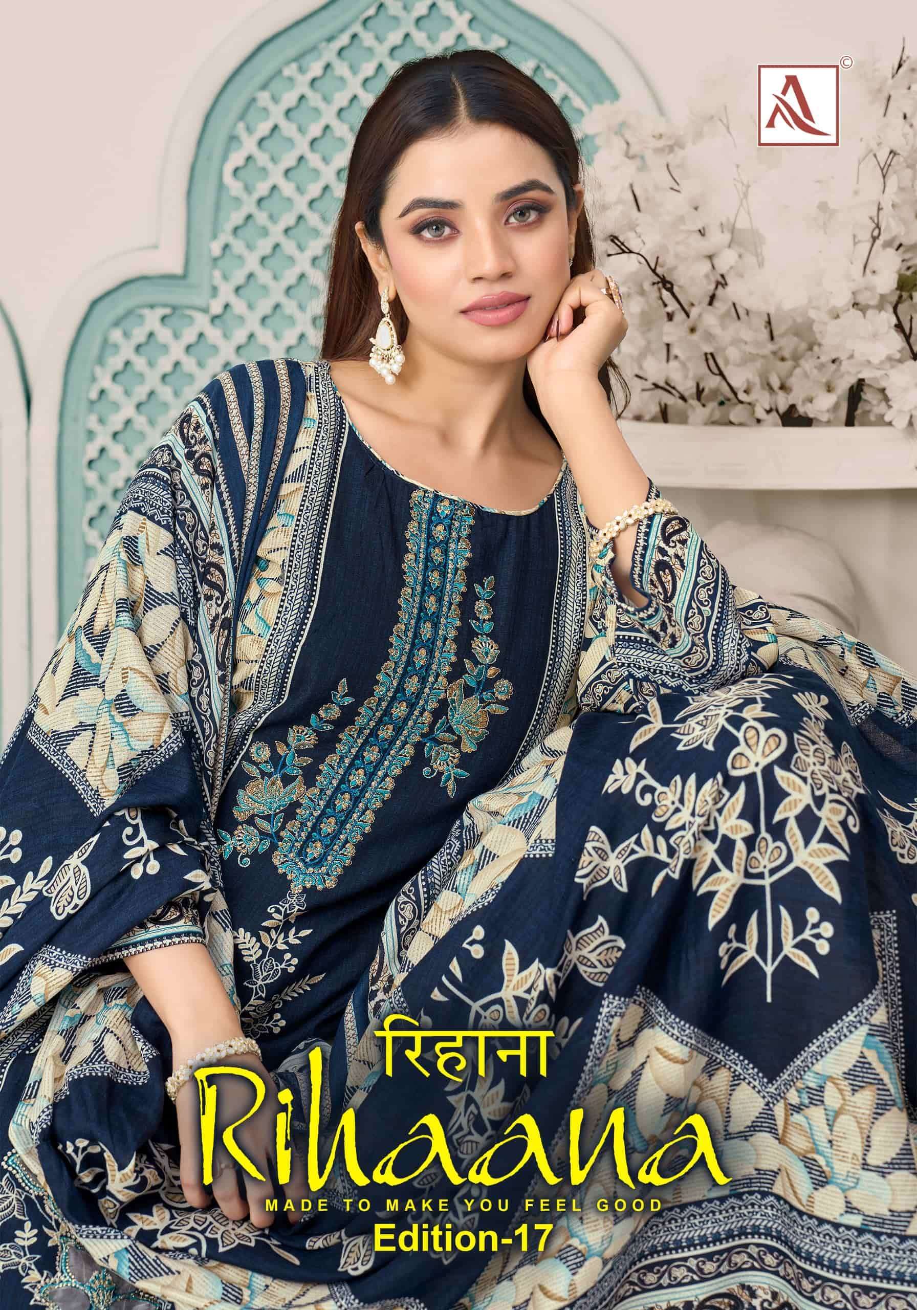 ALOK SUIT RIHAANA EDITION 17 CAMRIC COTTON PAKISTANI DRESS WHOLESALE PRICE 2026