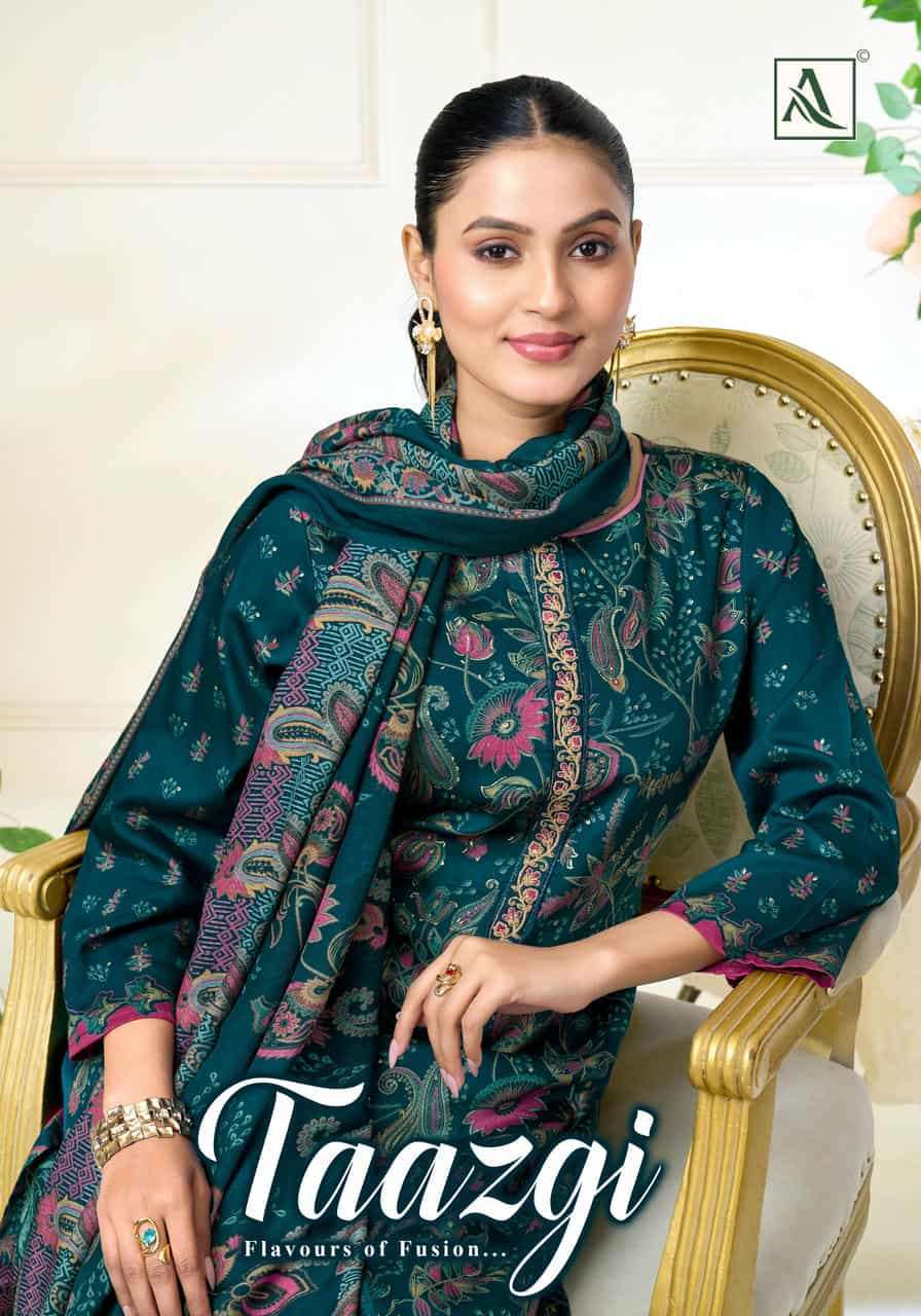 ALOK SUIT TAAZGI VISCOSE JAM DESIGNER WORK SALWER KAMEEZ BEST RATE 