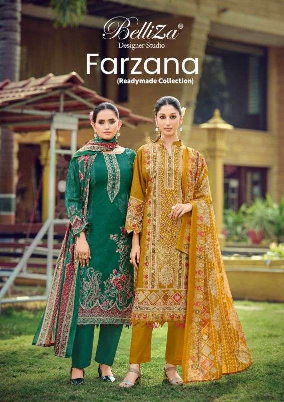 BELLIZA DESIGNER FARZANA COTTON PRINTED SALWER KAMEEZ BEST RATE DEALER 