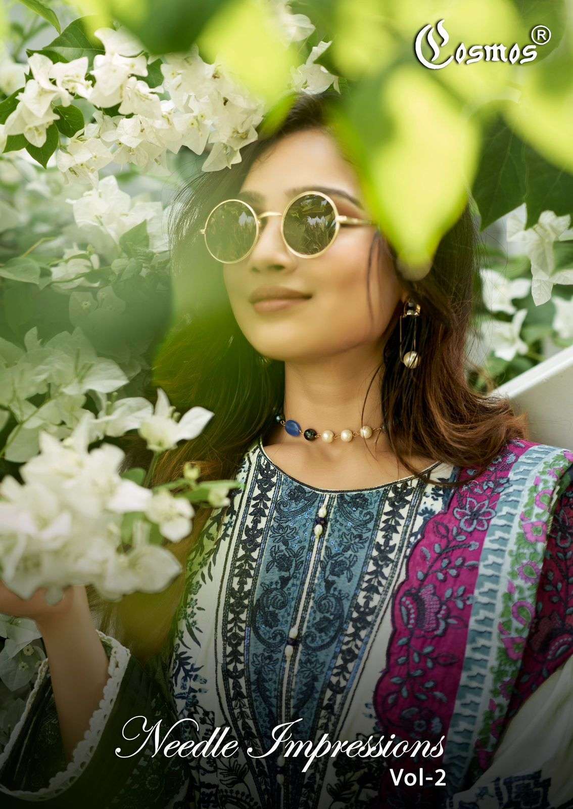COSMOS FASHION IMPRESSIONS VOL 2 LAWN COTTON PATCH WORK SALWER KAMEEZ BEST RATE DEALER 