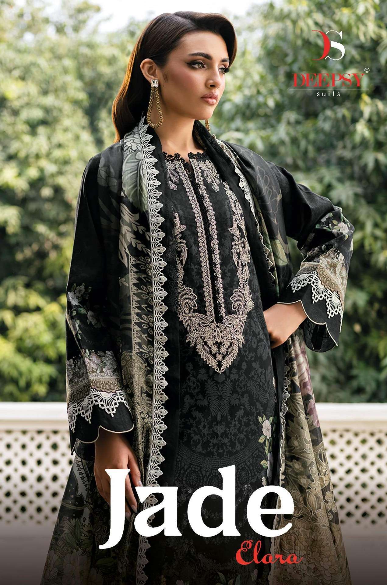 DEEPSY SUIT JADE ELARA PURE COTTON PAKISTANI SALWER KAMEEZ BEST RATE 2026