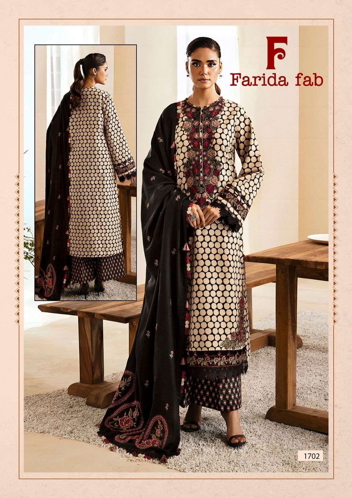 FARIDA FAB ELLIJA B VOL 17 COTTON FANCY PRINTED READYMADE SUIT WHOLESALER 2026
