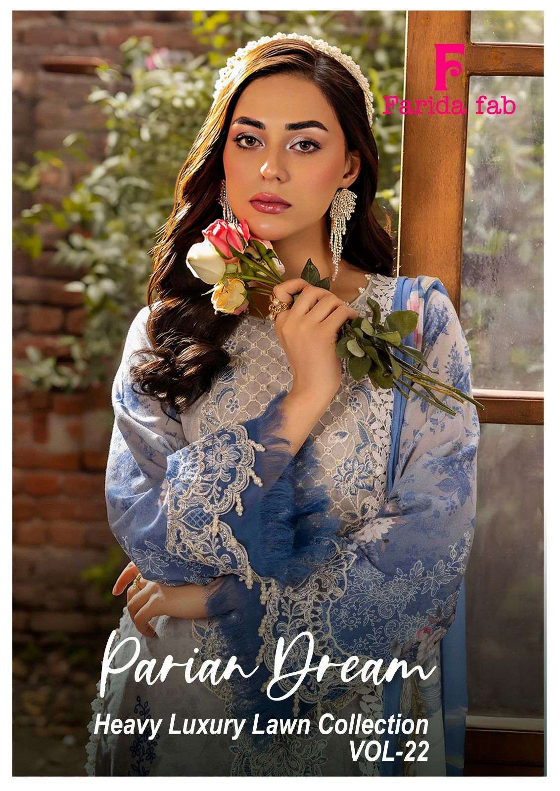 FARIDA FAB PARIAN DREAM VOL 22 COTTON READYMADE SUIT WHOLESALER BEST RATE 