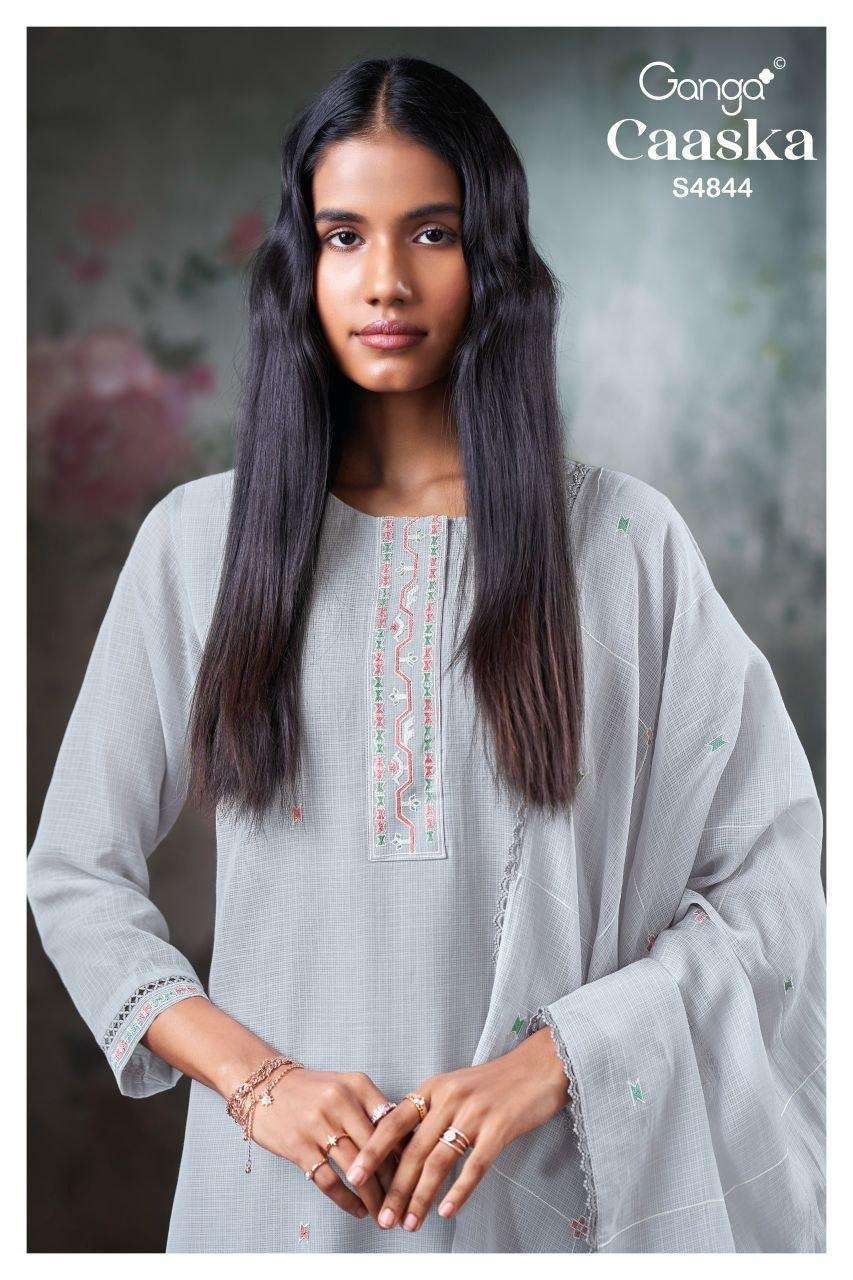 GANGA FASHION CAASKA 4844 DESIGNER SALWER KAMEEZ BEST RATE 