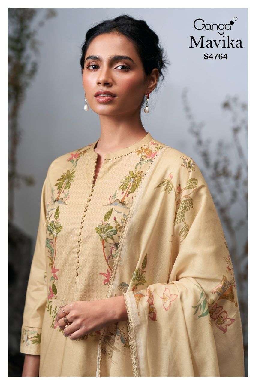 GANGA FASHION MAVIKA 4764 COTTON PRINTED SALWER KAMEEZ BEST RATE 2026