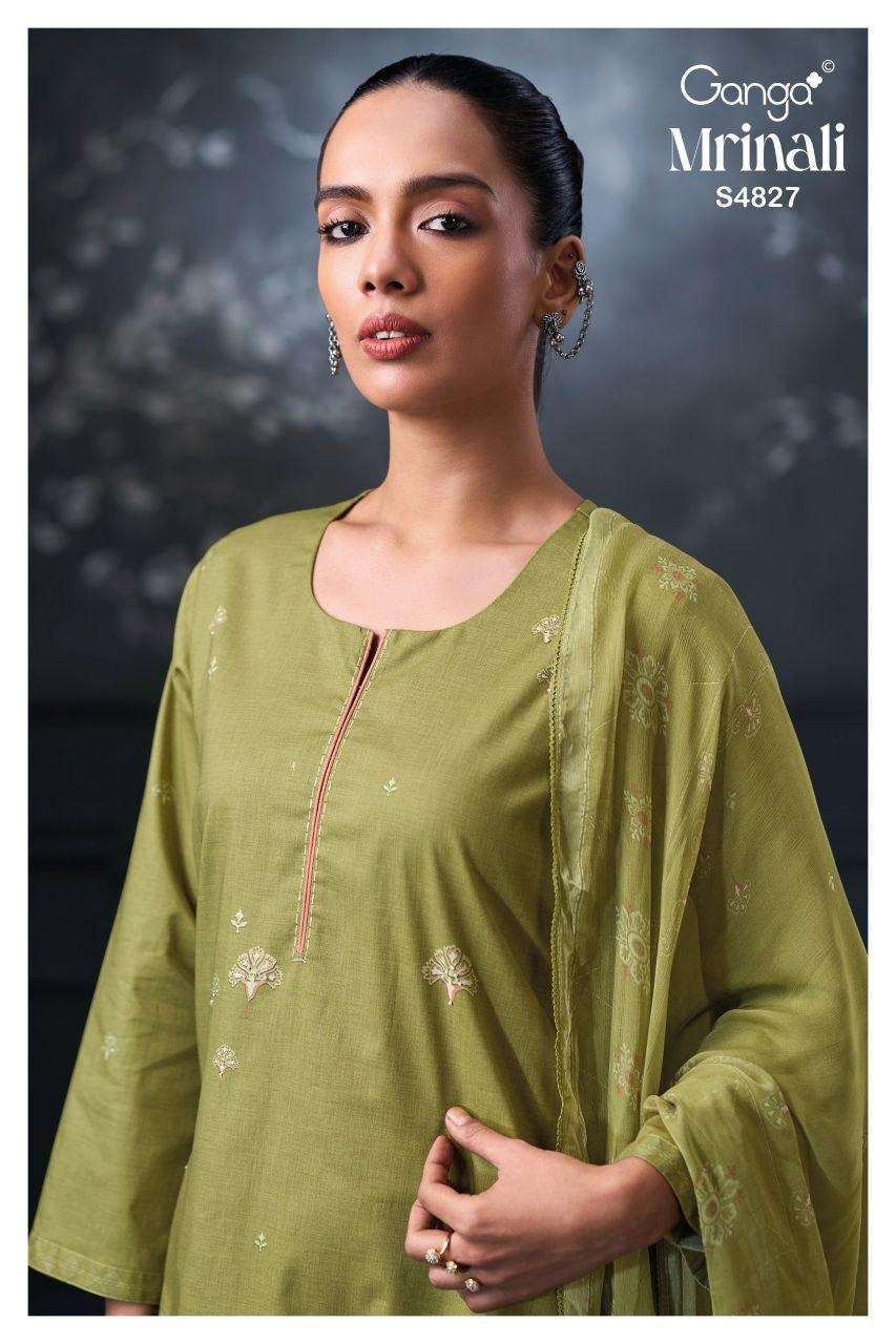 GANGA FASHION MRINALI 4827 BEMBERG KOTA SILK SALWER KAMEEZ BEST RATE DEALER 2026