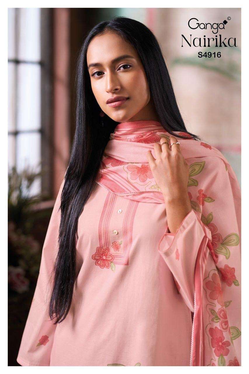 GANGA FASHION NAIRIKA 4916 PREMIUM COTTON SALWER KAMEEZ BEST RATE DEALER 