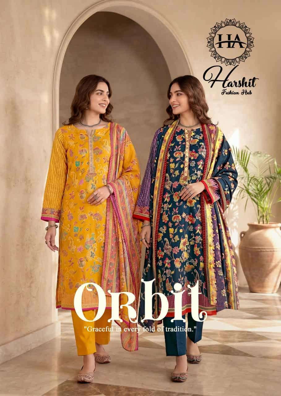 HARSHIT FASHION ORBIT ZAM COTTON DESIGNER SALWER KAMEEZ BEST RATE DEALER 