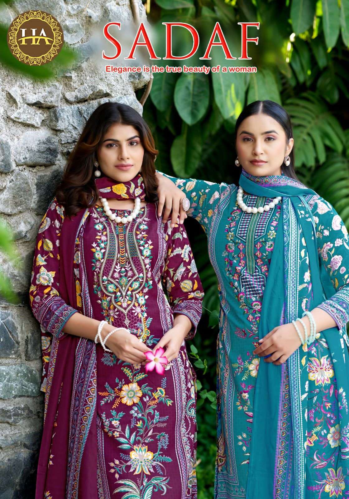 HARSHIT FASHION SADAF DESIGNER PRINTED COTTON SALWER SUIT WHOLESALER 