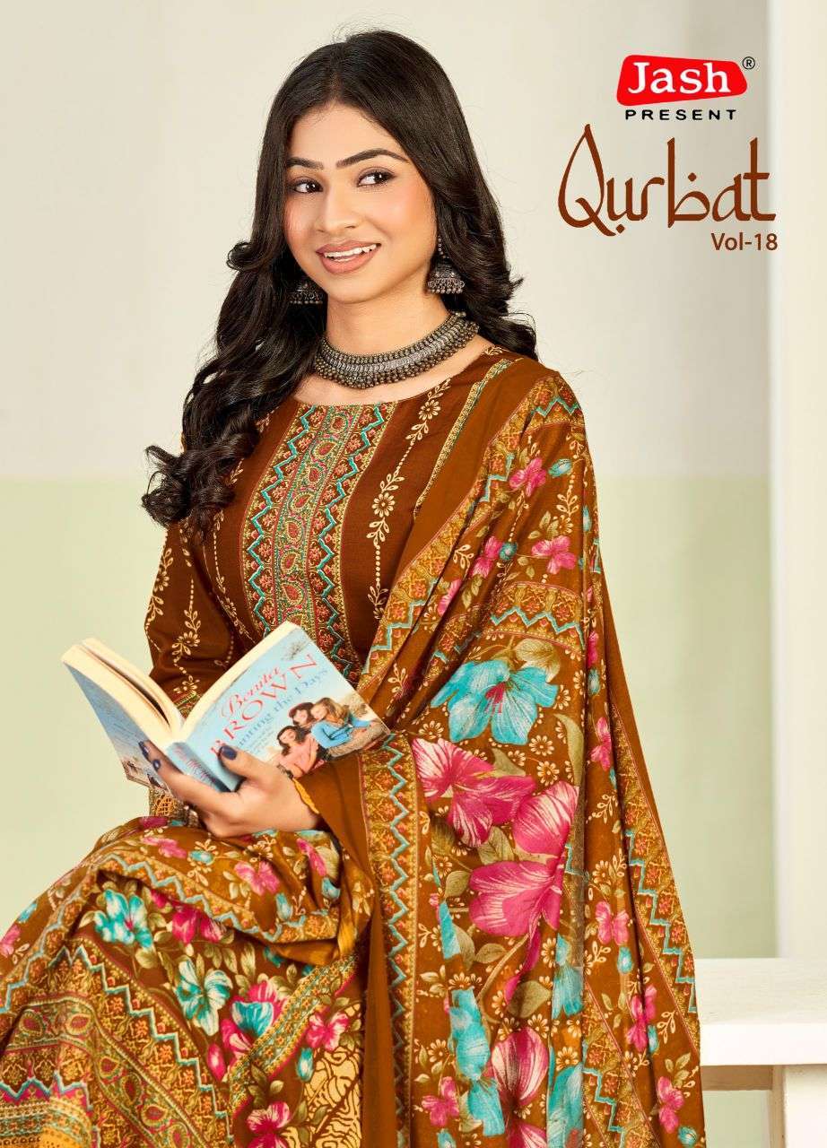 JASH QURBAT VOL 18 SUMMER WEAR MIX COTTON SALWER KAMEEZ BEST RATE DEALER 