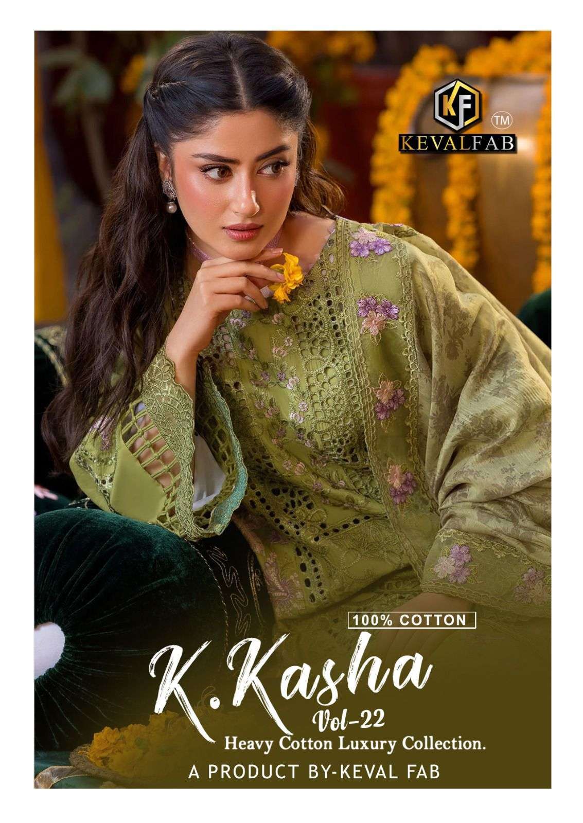 KEVAL FAB K KASHA VOL 22 KARACHI COTTON PAKISTANI SUIT WHOLESALER 2026