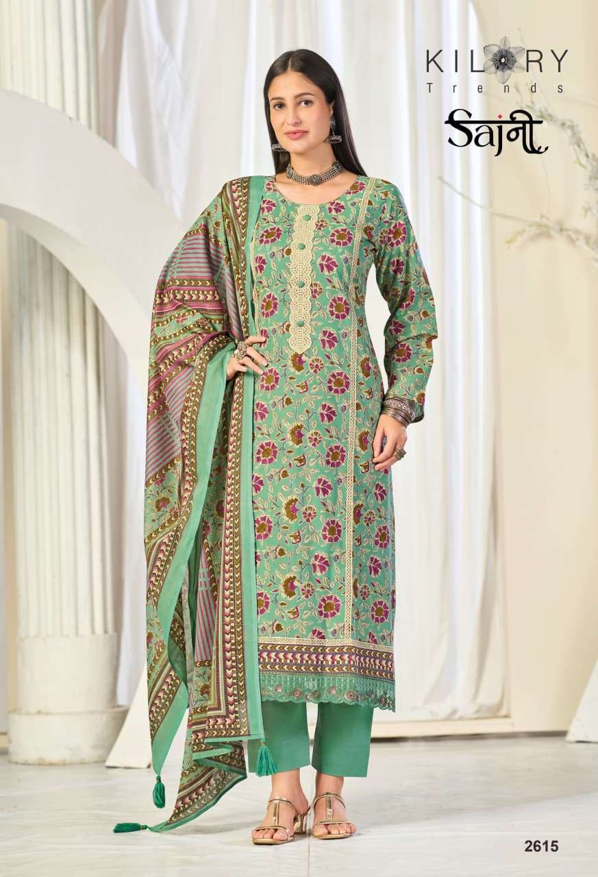 KILORY TRENDZ SAJNI PURE LAWN COTTON TRENDY LOOK WHOLESALER BEST RATE DEALER 
