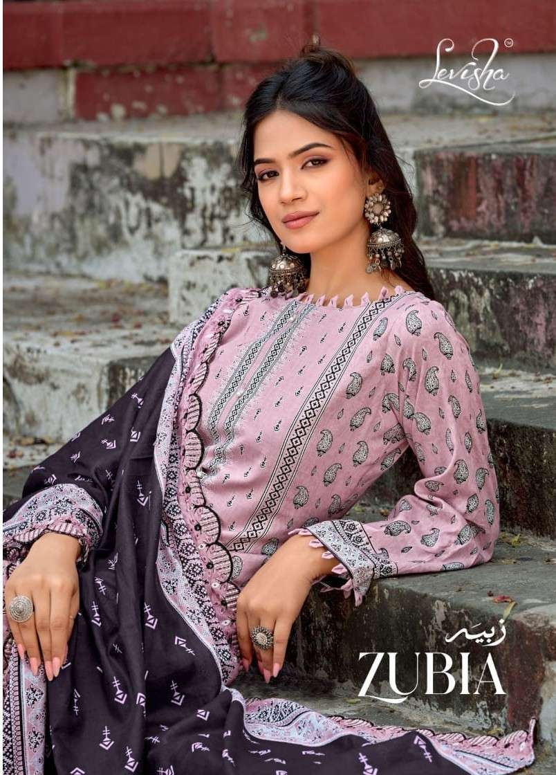 LEVISHA ZUBIA CAMBRIC LAWN COTTON PAKISTANI PRINTED SALWER KAMEEZ BEST RATE 2026