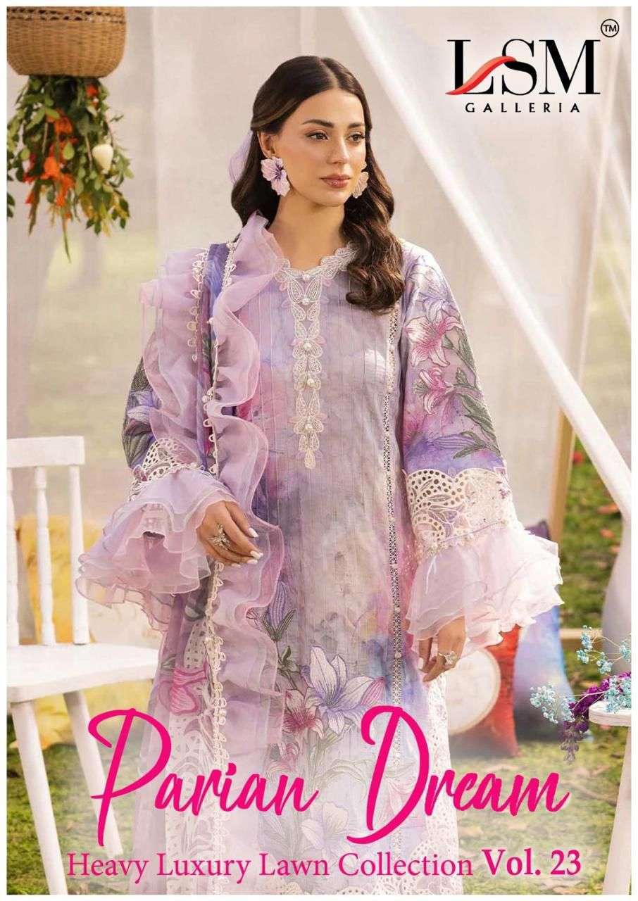 LSM GALLERIA PARIAN DREAM VOL 23 LAWN PRINTED READYMADE PAKISTANI DRESS SUPPLIER 2026