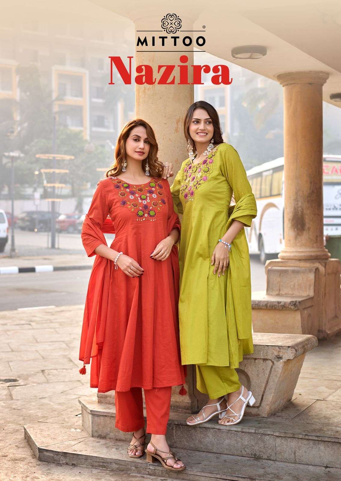 MITTOO NAZIRA MAL COTTON THREAD WORK READYMADE COLLECTION BEST RATE DEALER 2026