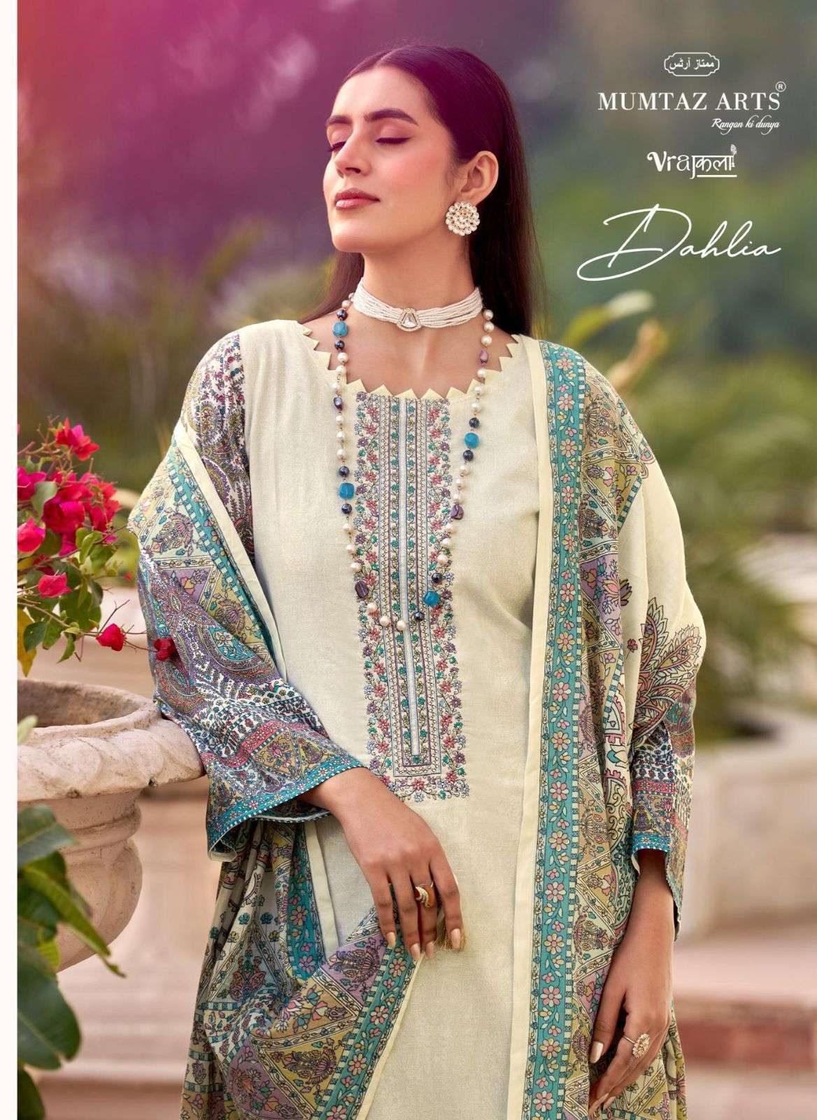 MUMTAZ ARTS DAHLIA VISCOSE ZAM HEAVY EMBROIDERED SUIT WHOLESALER BEST RATE 2026