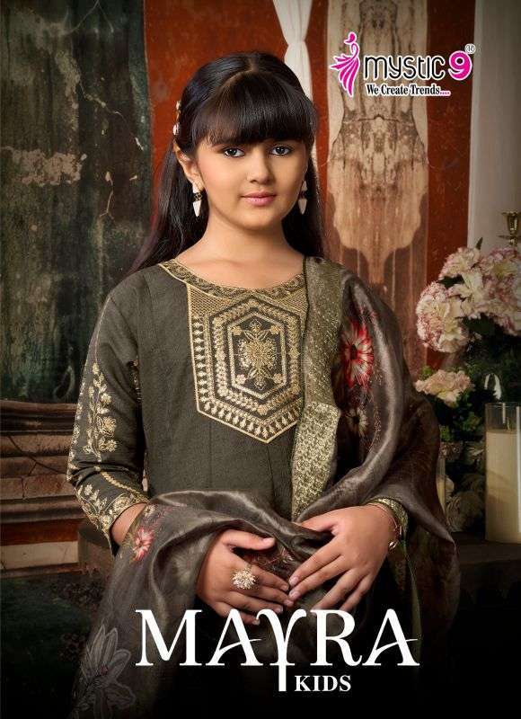 MYSTIC 9 MAYRA KIDS VOL 1 VERTICAN WITH FANCY EMBROIDERED KIDS SALWER KAMEEZ BEST RATE 2026