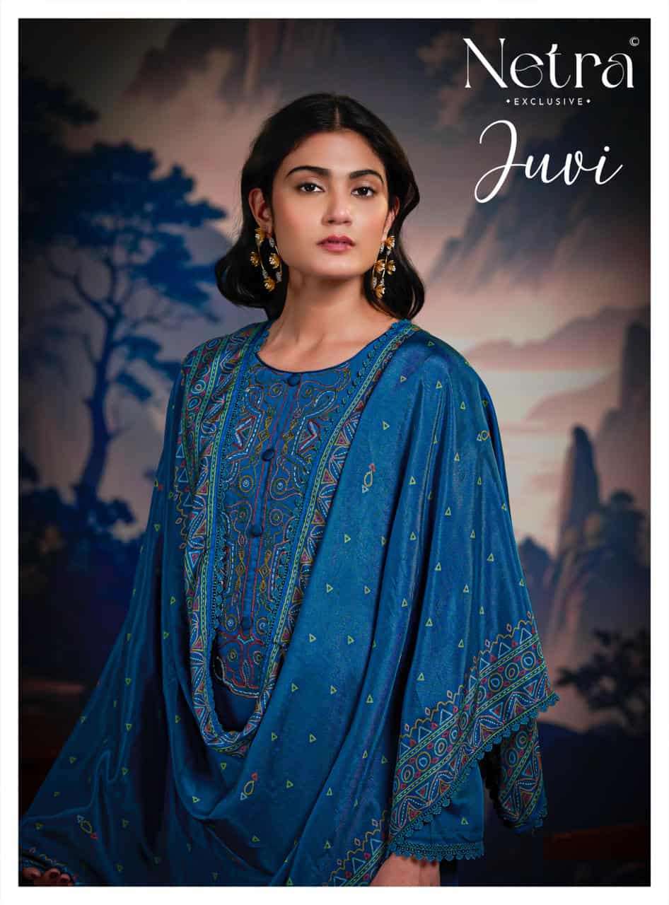 NETRA JUVI PURE COTTON PRINTED UNSTITCH SUIT WHOLESALER BEST RATE 2026