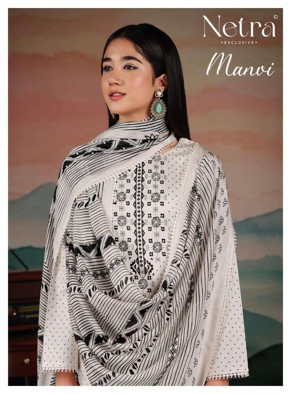 NETRA MANVI PURE COTTON HAND EMBROIDERY SUIT WHOLESALER BEST RATE DEALER 2026