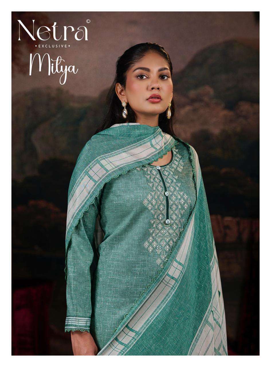 NETRA MITYA PURE COTTON PRINTED HAND WORK SALWER KAMEEZ BEST RATE 2026