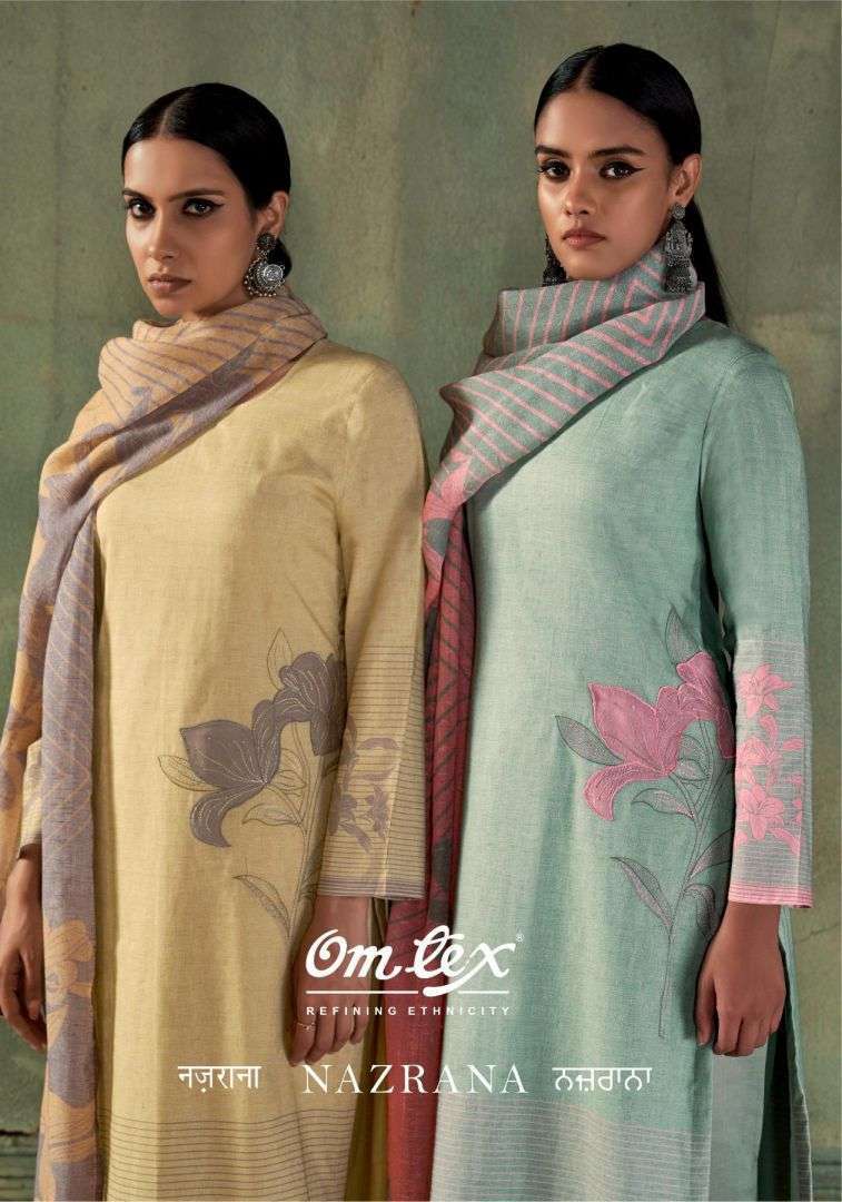 OMTEX NAZRANA LAWN COTTON PRINTED SALWER KAMEEZ BEST RATE DEALER 