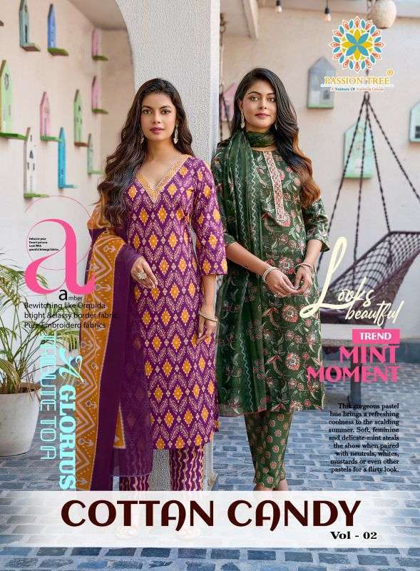 PASSION TREE COTTON CANDY VOL 2 COTTON READYMADE SUIT WHOLESALER BEST RATE DEALER 