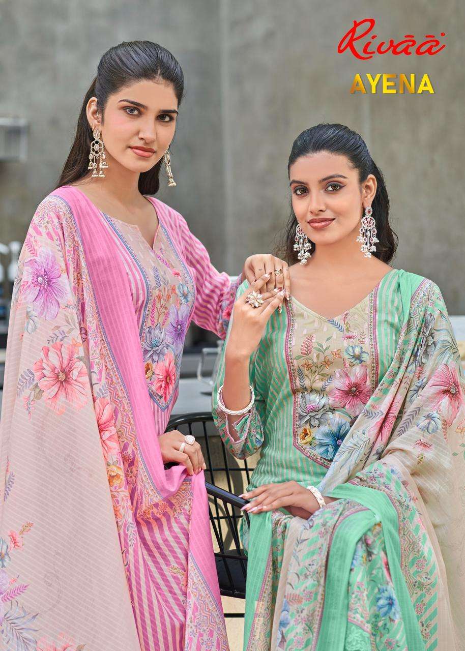RIVAA AYENA COTTON FANCY PRINTED SALWER KAMEEZ BEST RATE 2026