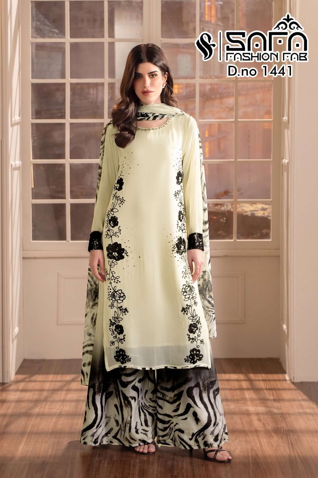 SAFA FASHION FAB 1441 COTTON WORK READYMADE SUIT WHOLESALER BEST RATE 