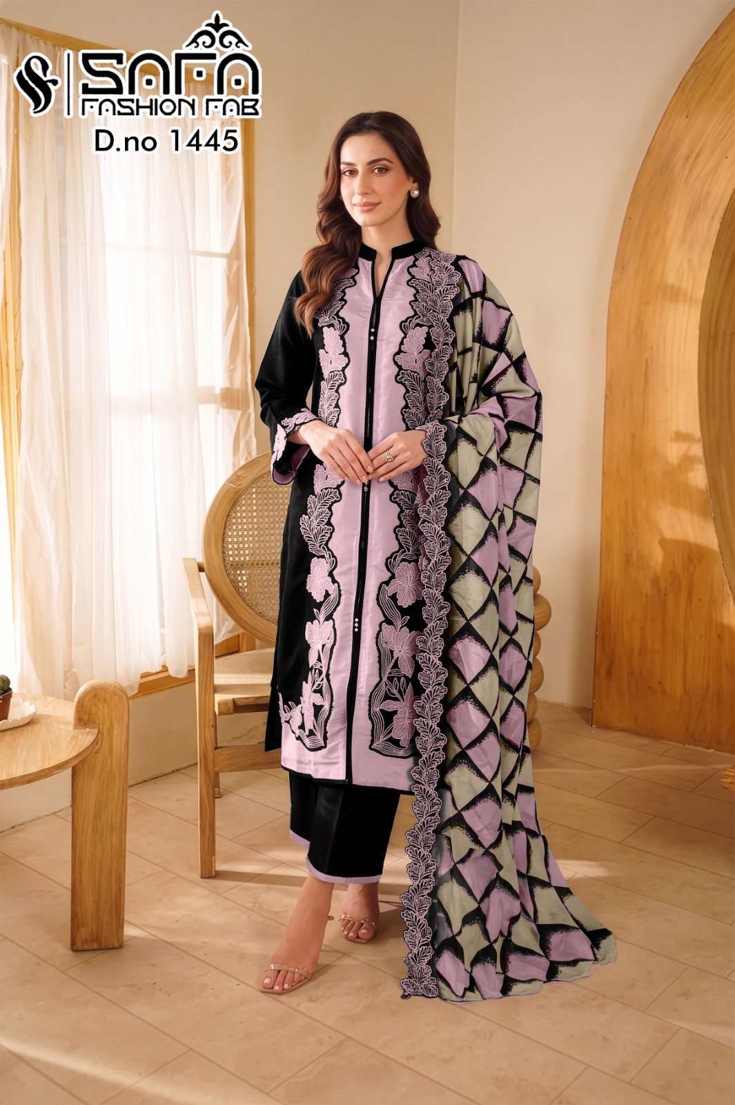 SAFA FASHION HUB 1445 COLORS READYMADE PAKISTANI SUIT WHOLESALER BEST RATE 