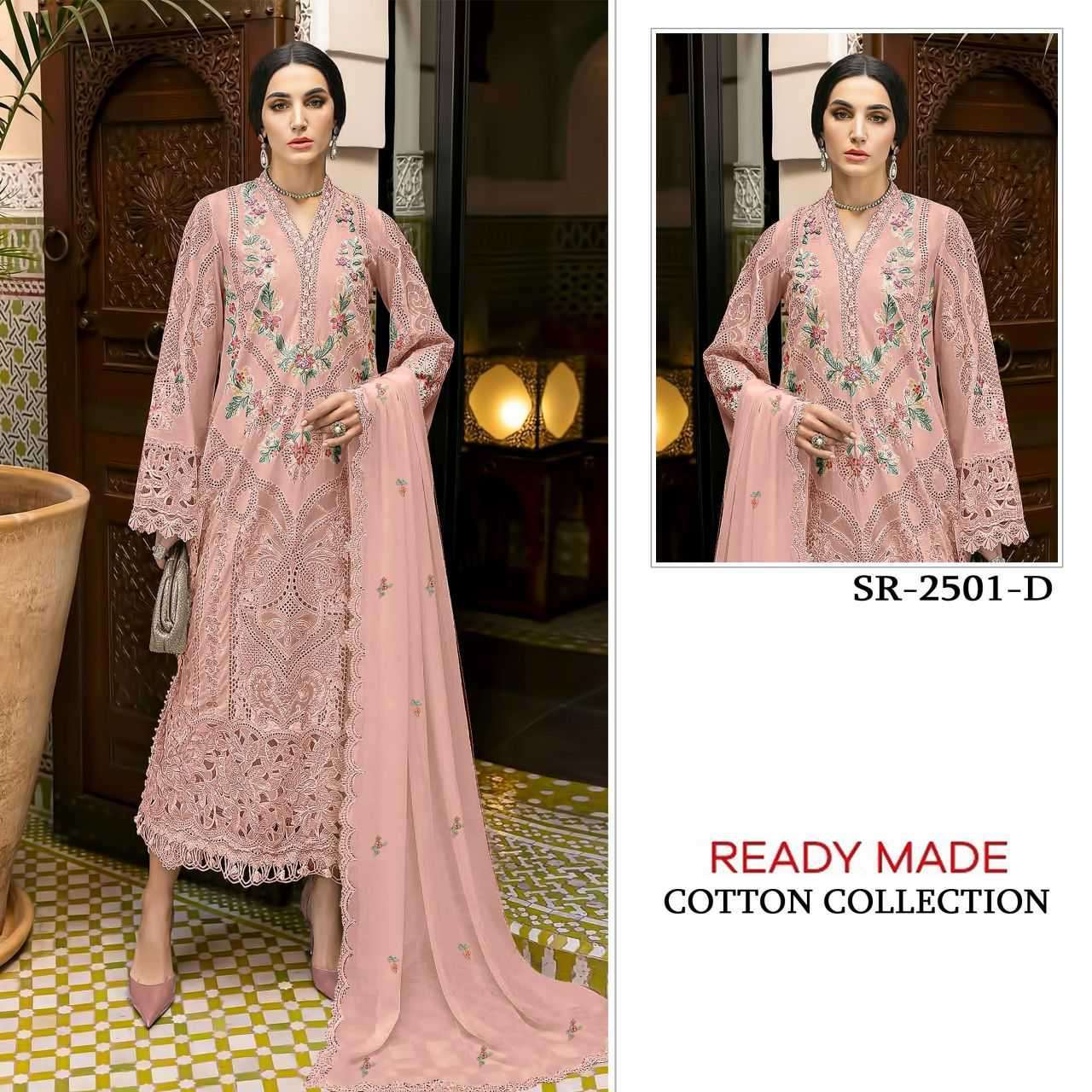 SHREE FAB 2501 COTTON CAMBRIC PAKISTANI READYMADE SALWER KAMEEZ BEST RATE 