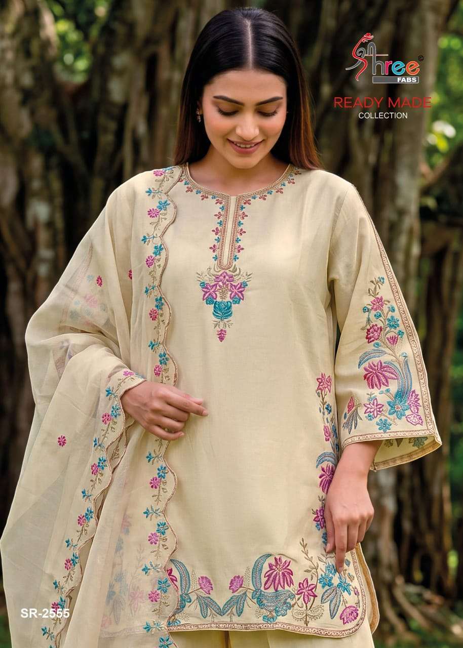SHREE FAB 2555 CAMBRIC COTTON PAKISTANI READYMADE SUIT WHOLESALER BEST RATE 2026